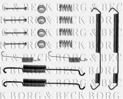 BORG & BECK bbk6083 -  Комплектующие, колодки дискового тормоза